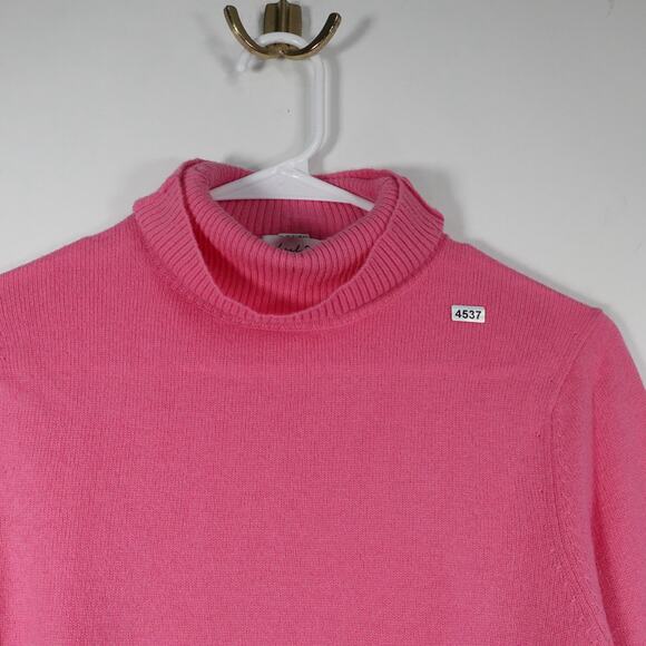 Pink Michael Stars Los Angeles Women’s XS Turtleneck Sweater Wool Cashmere - Picture 9 of 11